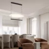 Lampa sufitowa Sfumato 85 w nowoczesnym stylu, kolor czarny, idealna do salonu
