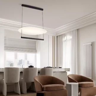 Lampa sufitowa Sfumato 85 w nowoczesnym stylu, kolor czarny, idealna do salonu