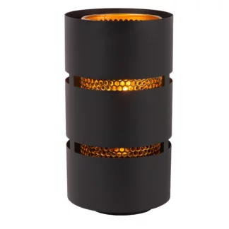 Stylowa lampka nocna Rosas w kolorach czerni i złota