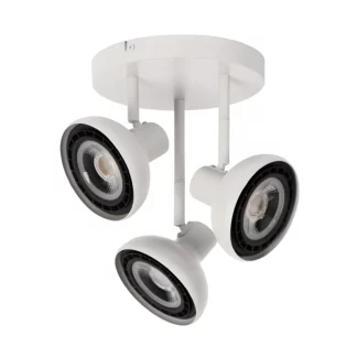 Plafon Sensas 3 w nowoczesnym stylu z białymi reflektorami