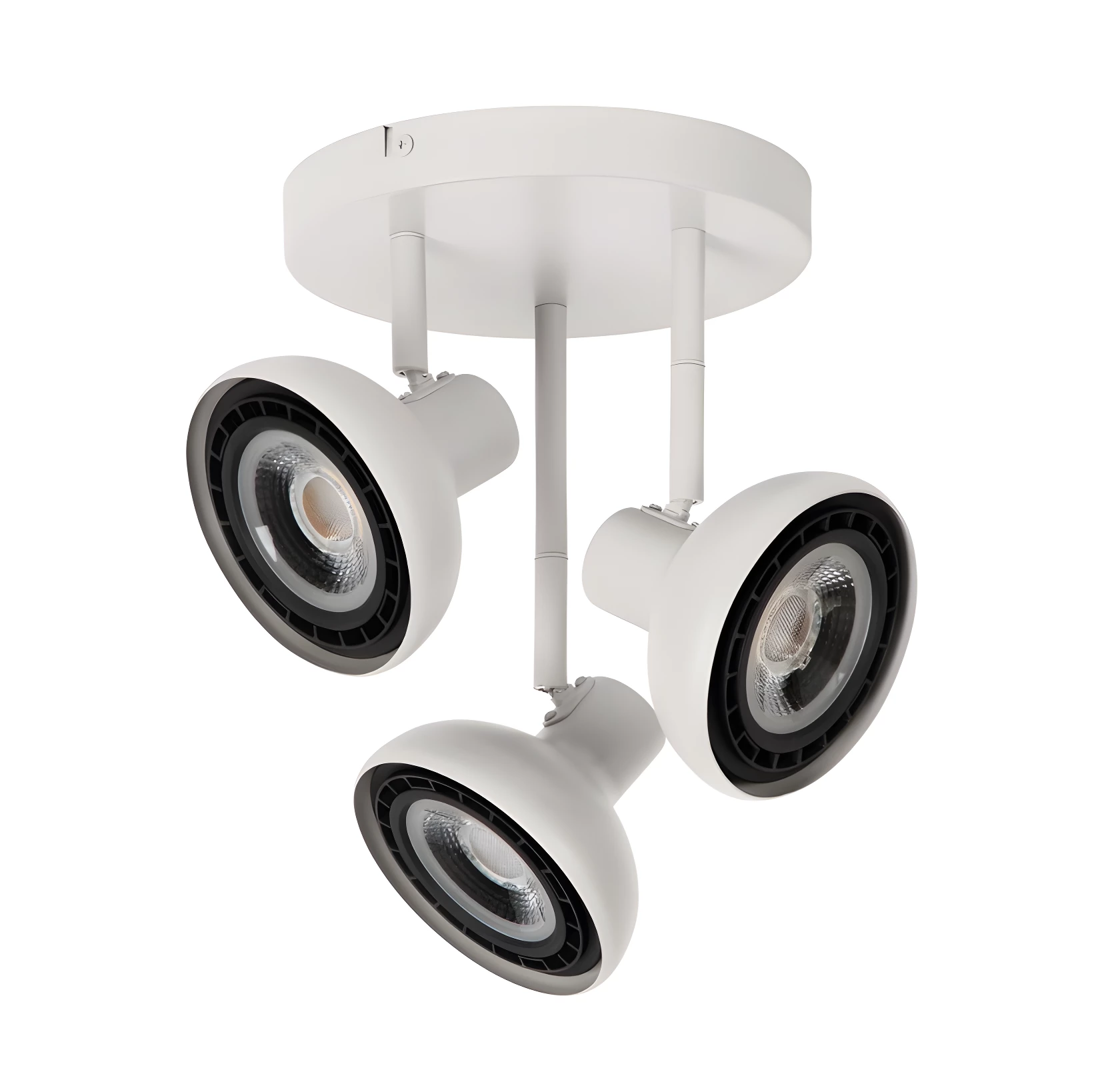 Plafon Sensas 3 w nowoczesnym stylu z białymi reflektorami