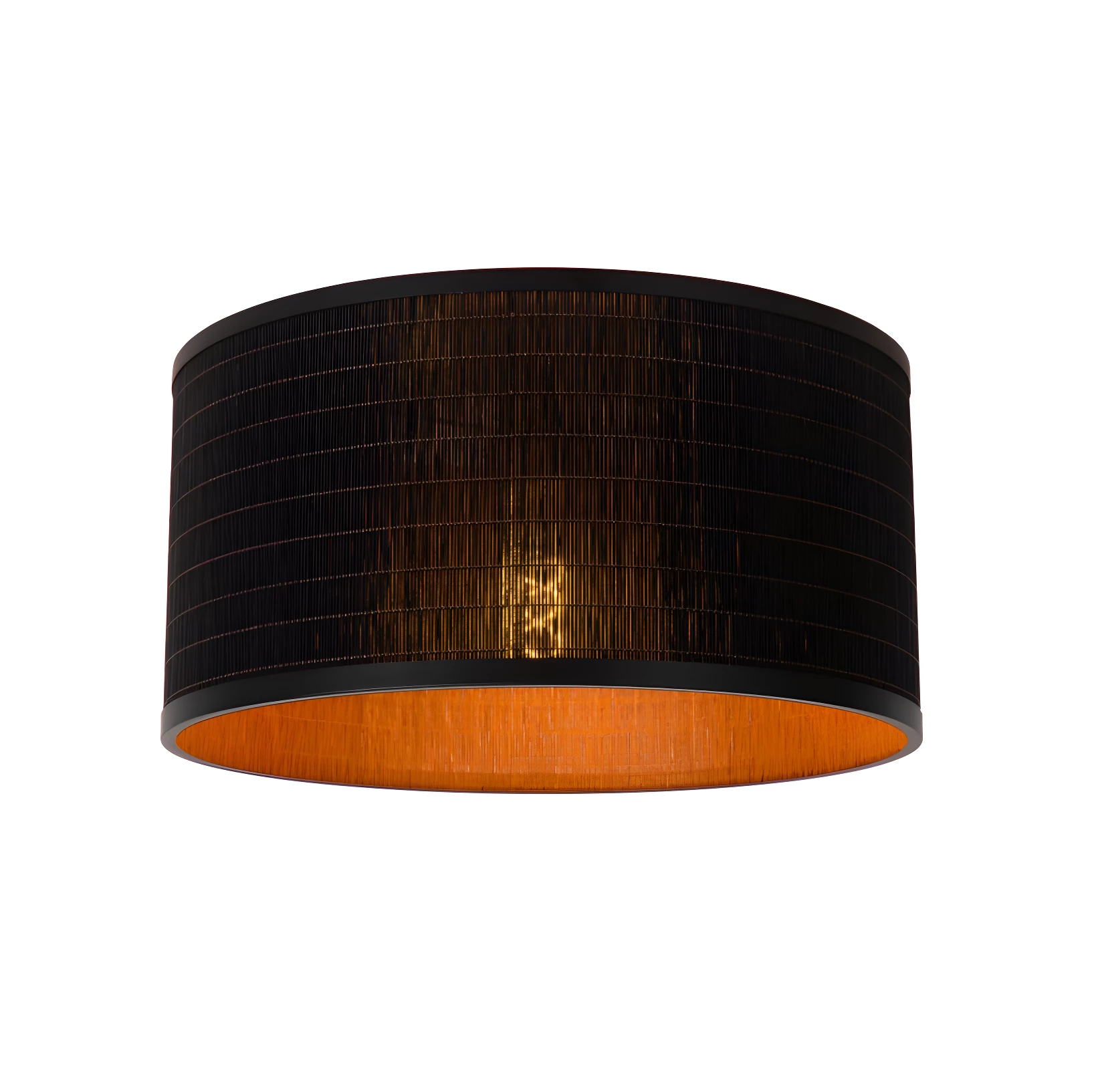 Nowoczesny plafon Tagalog 40 z matowego czarnego bambusa