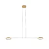 Lampa sufitowa Vialto 2 w formie płaskich złotych dysków LED