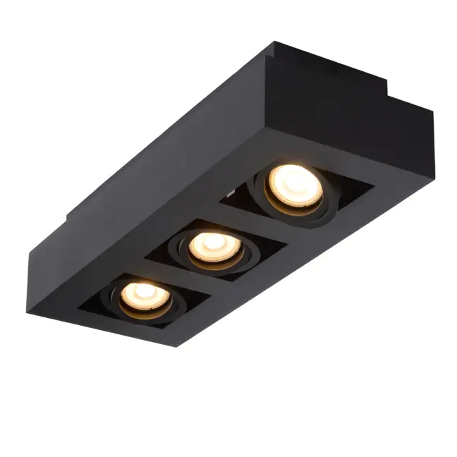 Lampa sufitowa Xirax 3 z trzema regulowanymi źródłami światła