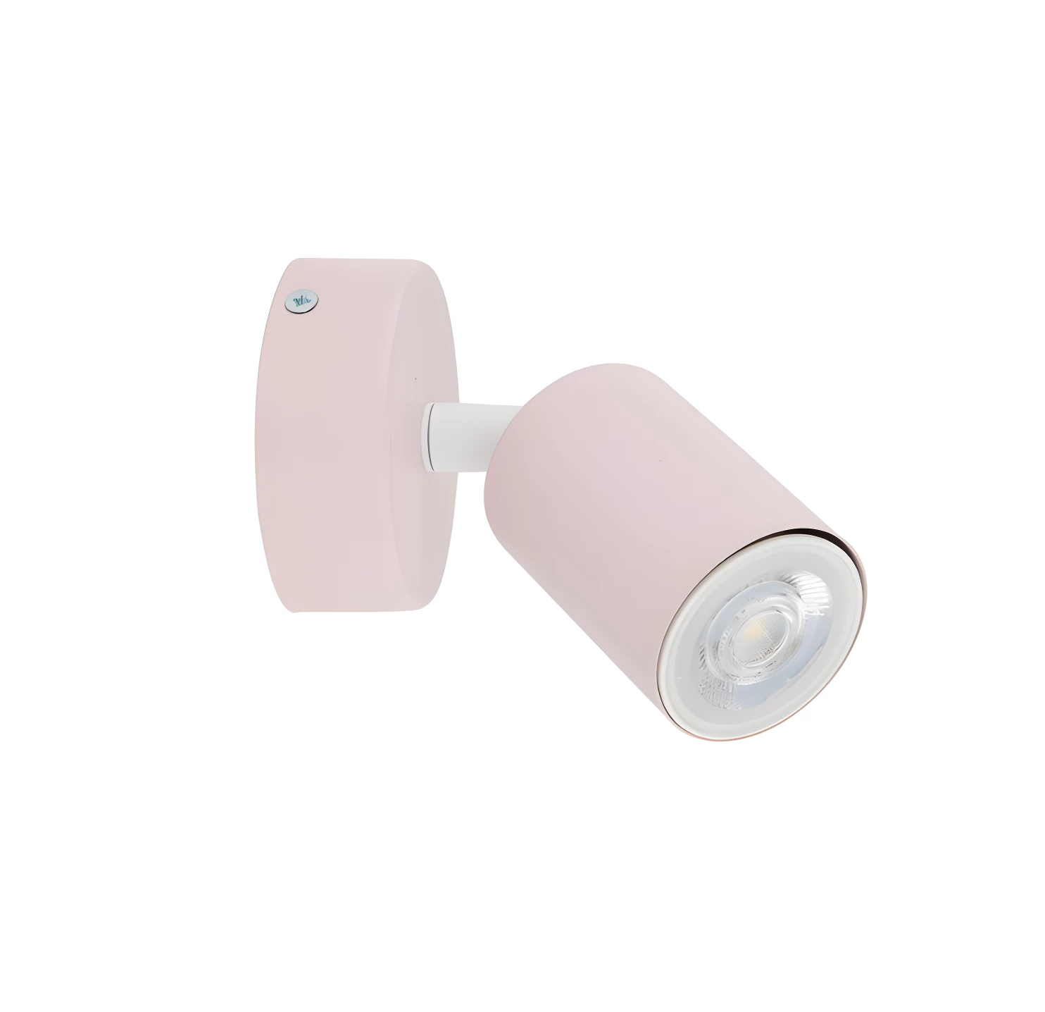 Dziecięcy kinkiet Livia w różowym pastelowym odcieniu z możliwością regulacji położenia