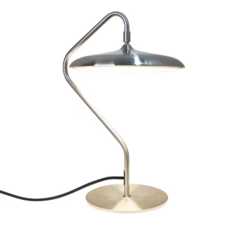 Lampa biurkowa LED Artist w kolorze srebrnym marki DFTP – nisko profilowana