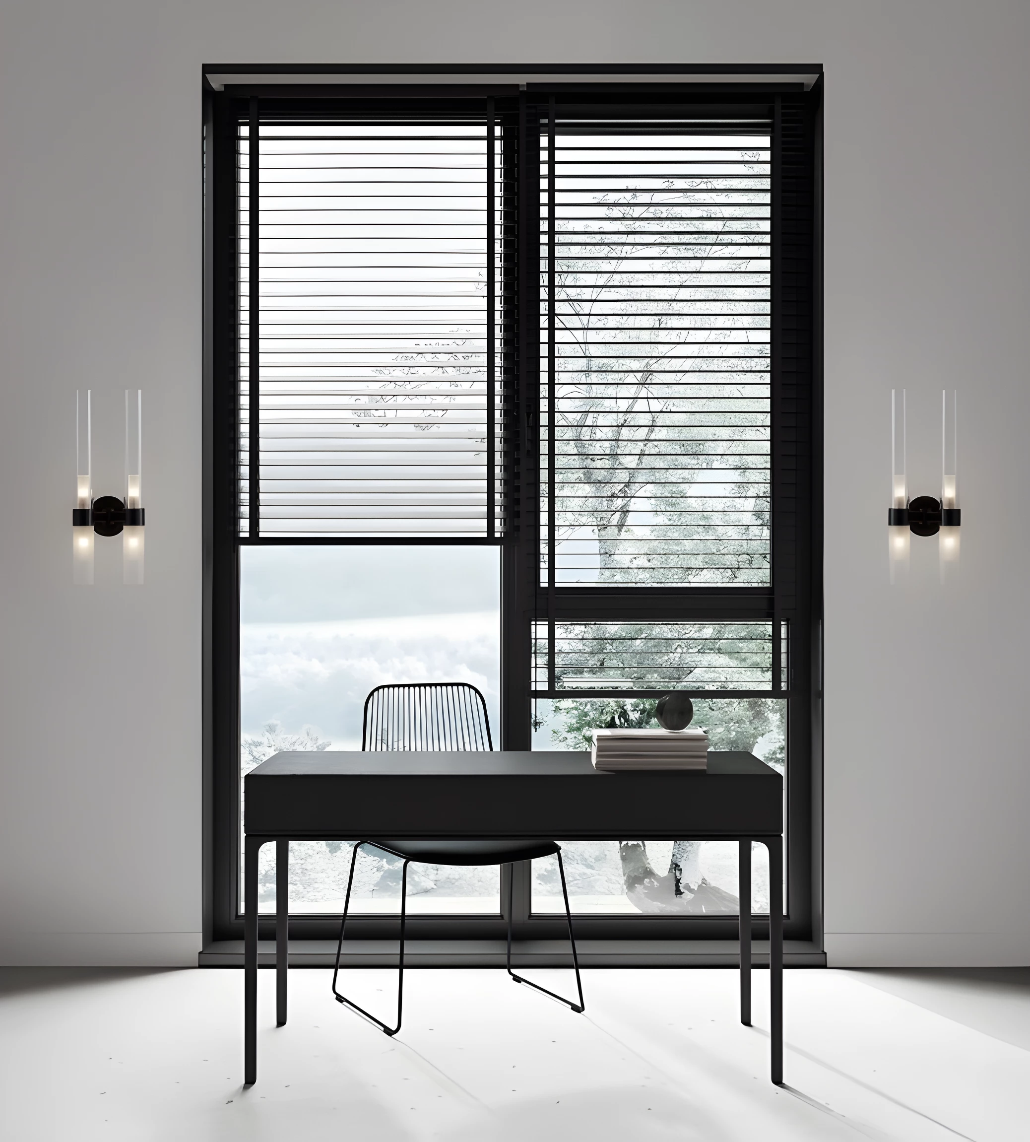 Kinkiet szklany Kavine 2 z pionowymi tubami do salonu