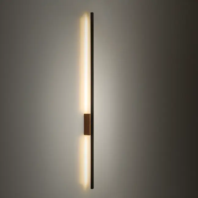 Kinkiet Flash LED wysoki w kolorze ciemnego orzecha