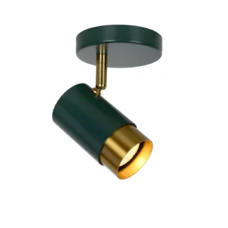Ruchomy reflektor Floris w kolorze zielono-złotym do montażu sufitowego