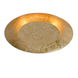 Plafon sufitowy Foskal LED 22 w kolorze złotym z pośrednim światłem