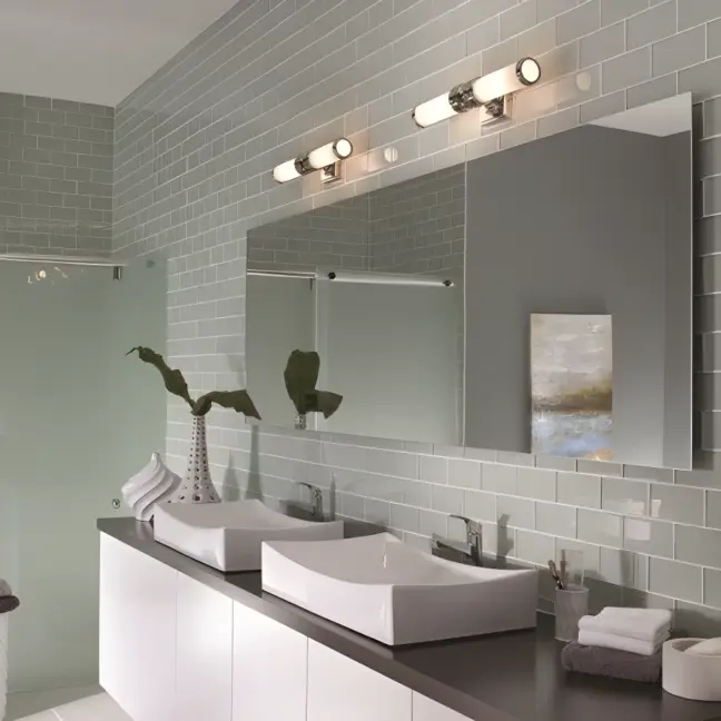 Kinkiet Payne - kolor biały, srebrny - FE/PAYNE2 BATH