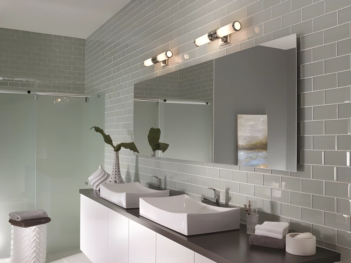 Kinkiet Payne - kolor biały, srebrny - FE/PAYNE2 BATH
