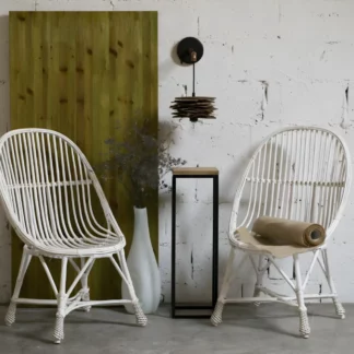 Lampa ścienna Shingle - drewniana z rurką miedzianą