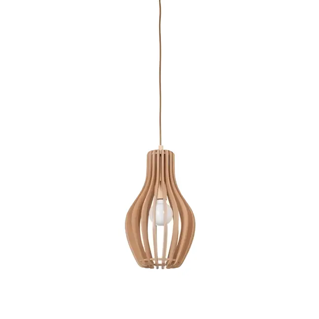 Drewniana lampa wisząca Ika
