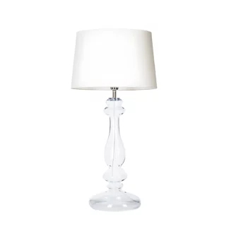Lampa stołowa Versailles  - kolor biały, transparentny - L204061228