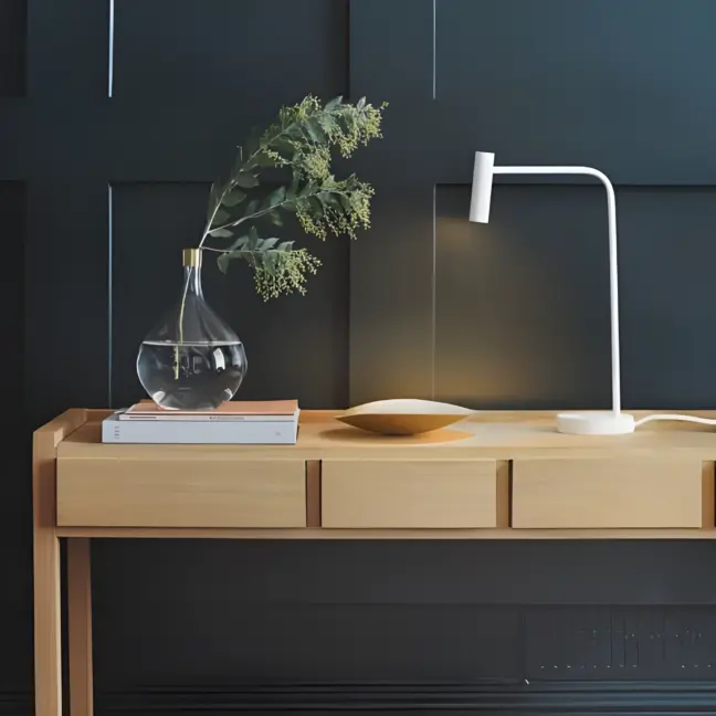 Lampa stołowa Enna - kolor biały - 1058005