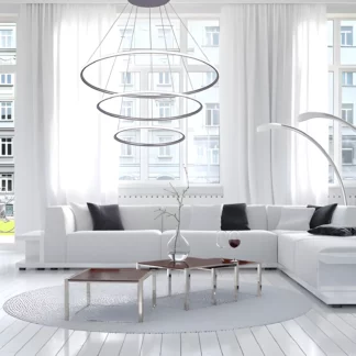 Lampa wisząca Shape - kolor srebrny - LA075/P_80_in_3k_silver