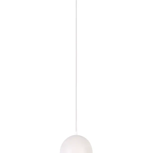 Minimalistyczna lampa wisząca Oss - biała - pokój dziecięcy