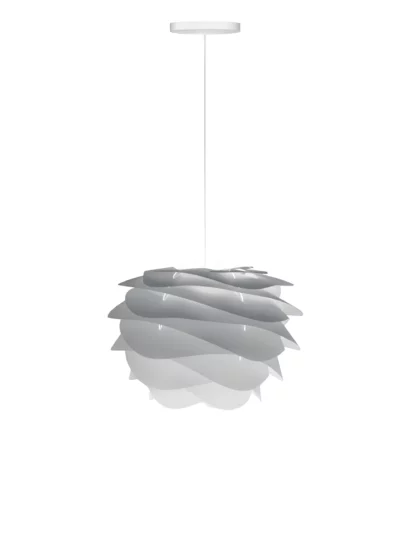 Biała nowoczesna lampa wisząca Carmina - skandynawska