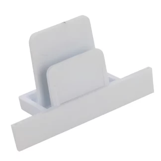 Biała zaślepka Profile Redessed Dead end Cap - system szyn wpuszczanych