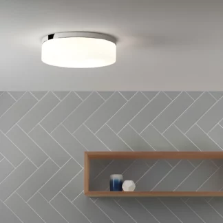 Plafon Sabina - kolor biały, srebrny - 1292003