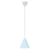 Lampa wisząca Voss z niebieskim kloszem - pastelowa dla dziecka