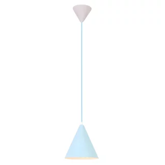 Lampa wisząca Voss z niebieskim kloszem - pastelowa dla dziecka