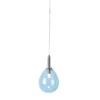 Lampa wisząca szklana - Lukka niebieska kula nad stół