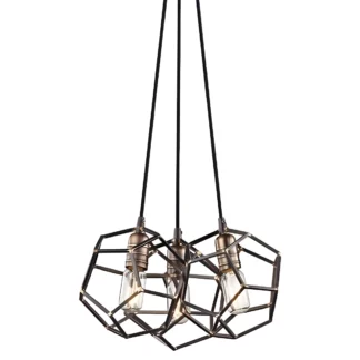 Lampa wisząca Rocklyn - kolor brązowy - KL/ROCKLYN3 RS