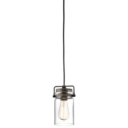 Lampa wisząca Brinley - kolor brązowy, transparentny - KL/BRINLEY/MP