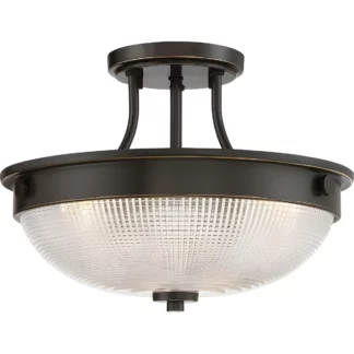 Lampa sufitowa Mantle - kolor brązowy, transparentny - QZ/MANTLE/SF PN