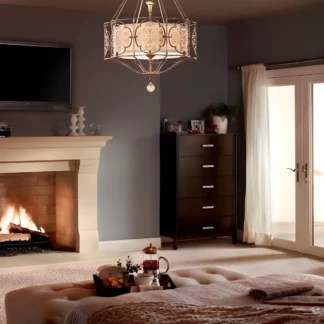 Lampa wisząca Marcella - kolor brązowy, złoty - FE/MARCELLA4