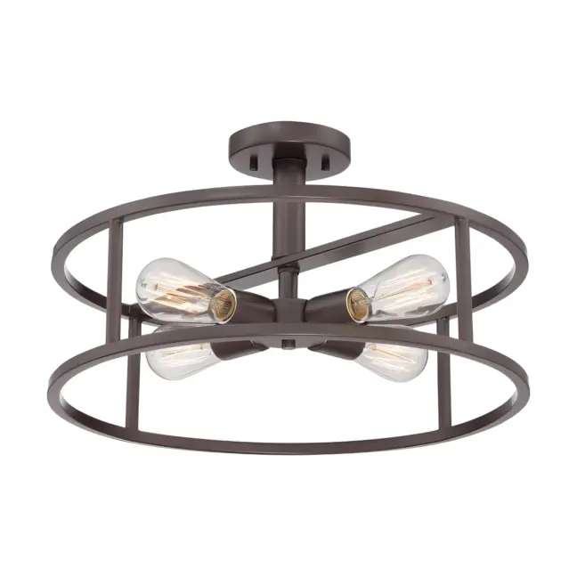 Lampa sufitowa New Harbor - kolor brązowy - QZ/NEWHARBOR/SF
