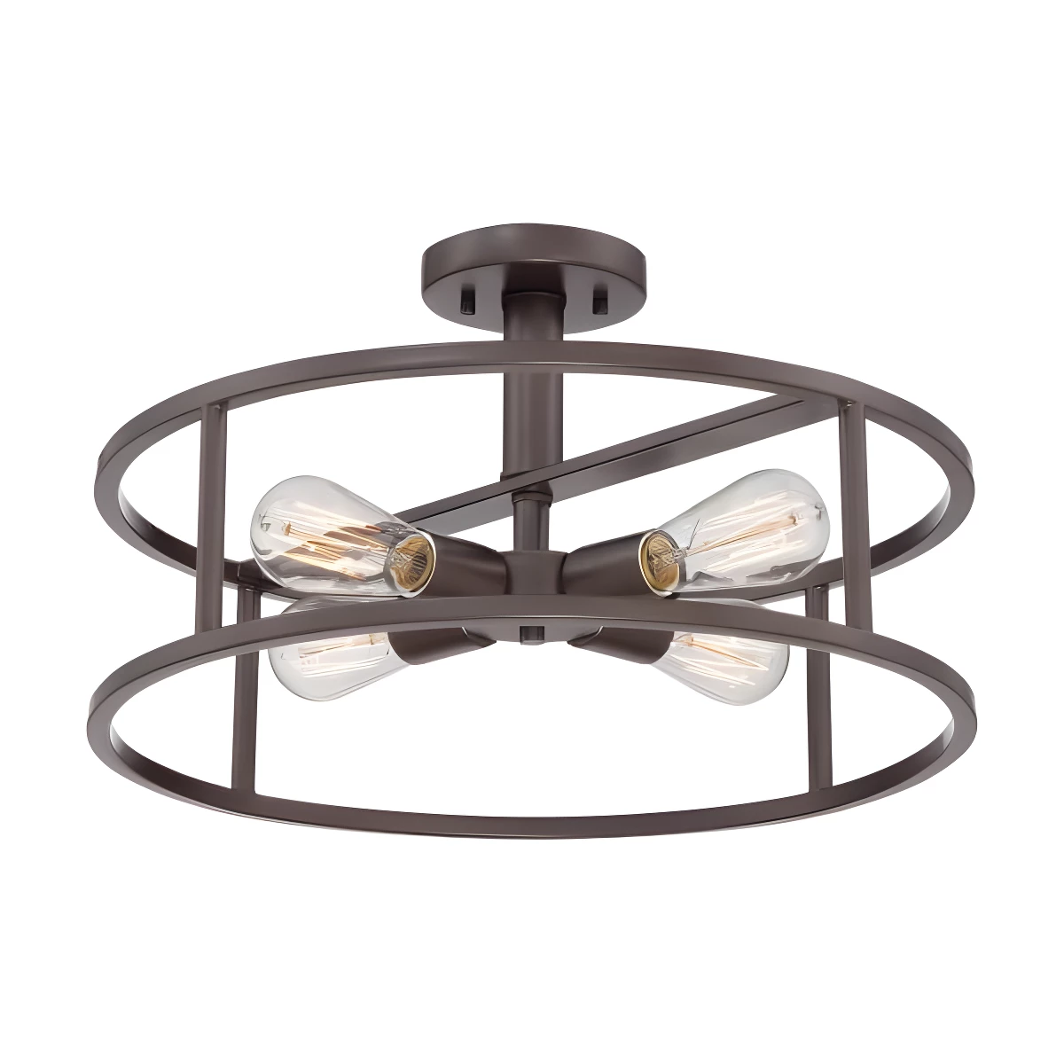 Lampa sufitowa New Harbor - kolor brązowy - QZ/NEWHARBOR/SF