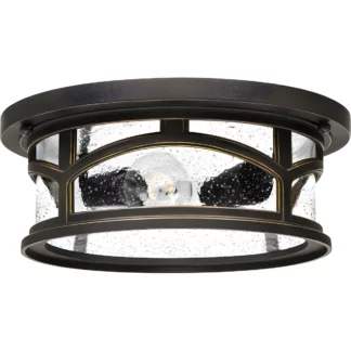 Plafon Marblehead - kolor brązowy, transparentny - QZ/MARBLEHEAD/F