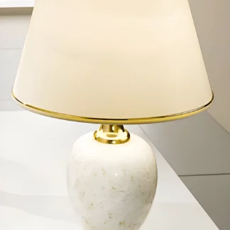Lampa stołowa Dauphin - kolor beżowy, złoty - 780.70