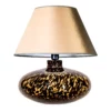 Lampa stołowa Tanzania - kolor beżowy, złoty, Czarny - L005092207