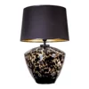 Lampa stołowa Parma   - kolor beżowy, połysk, Czarny - L049102248