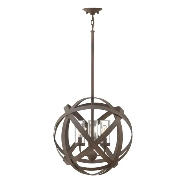 Lampa wisząca Carson Elstead - kolor brązowy - HK/CARSON/3P