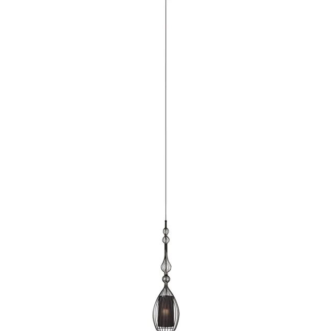 Czarna lampa wisząca Abi 2