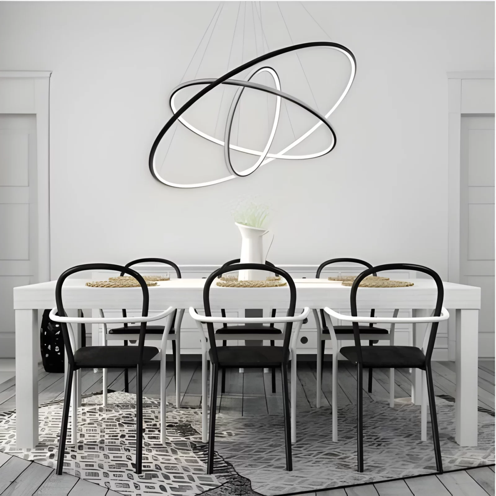 Lampa wisząca Shape - kolor Czarny - LA075/P_80_in_4k_black