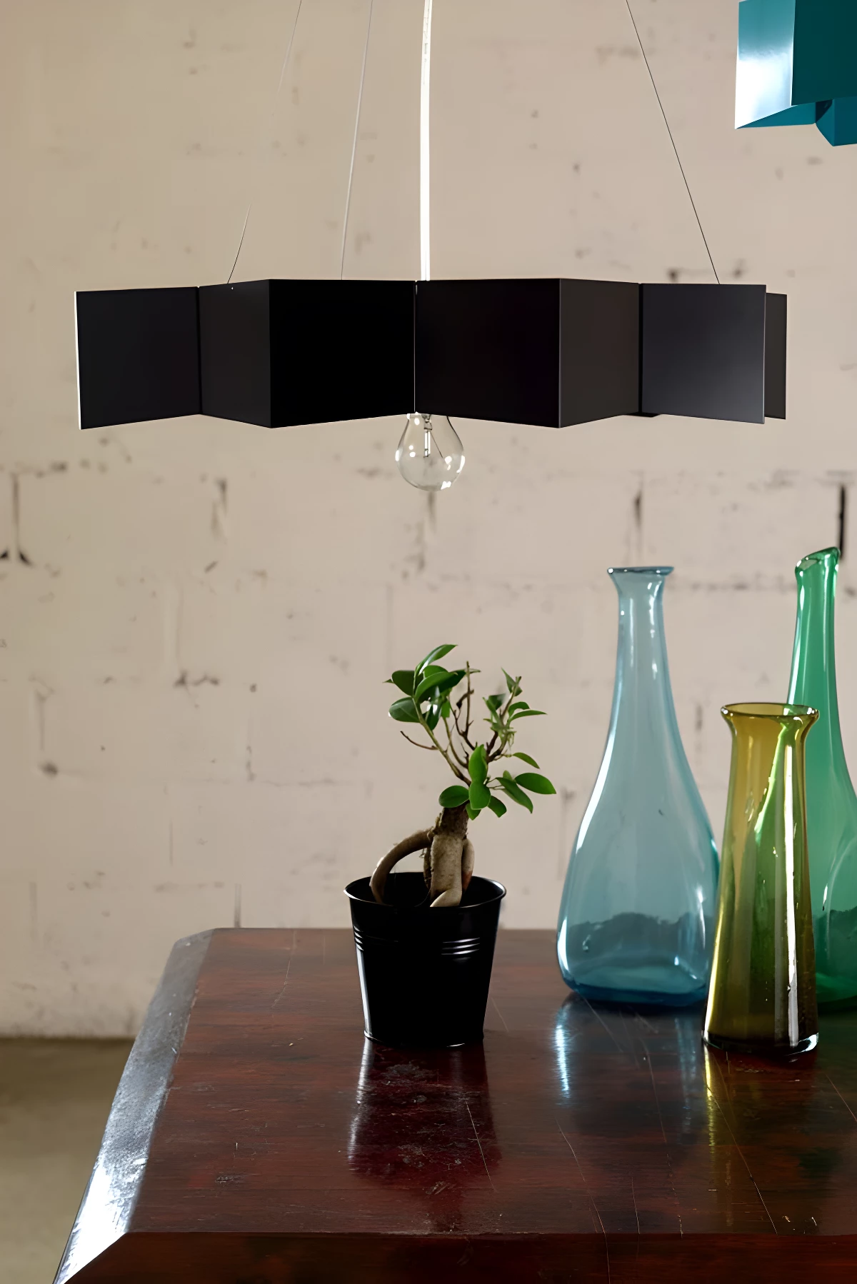 Lampa wisząca Geo - kolor Czarny - LGH0530