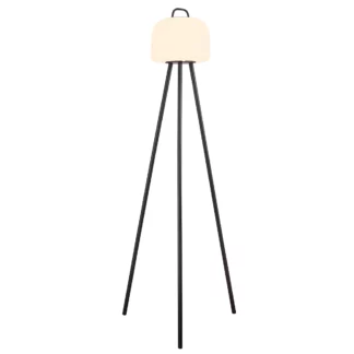 Czarna podstawa podłogowa do lampy Kettle