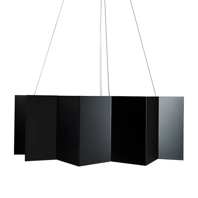 Czarna lampa Big Star - Gie El Home - geometryczny klosz