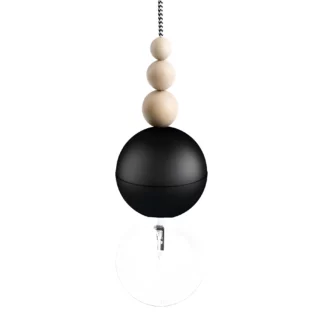 Lampa żarówka Loft Bala - czarna kula