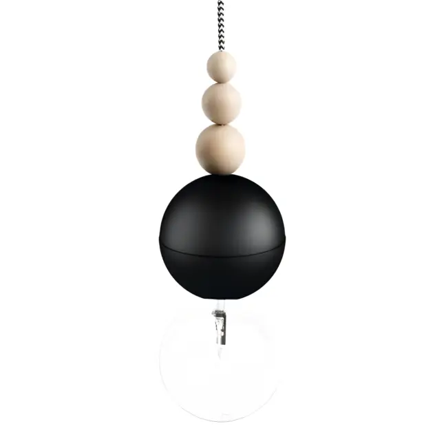 Lampa żarówka Loft Bala - czarna kula
