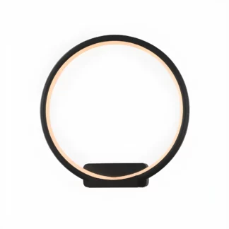 Czarny kinkiet Moon okrągły LED no. 1 - 3000K