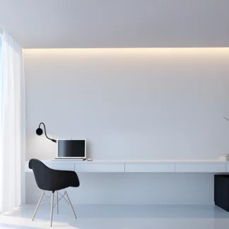 Czarny kinkiet Senise - giętkie ramię