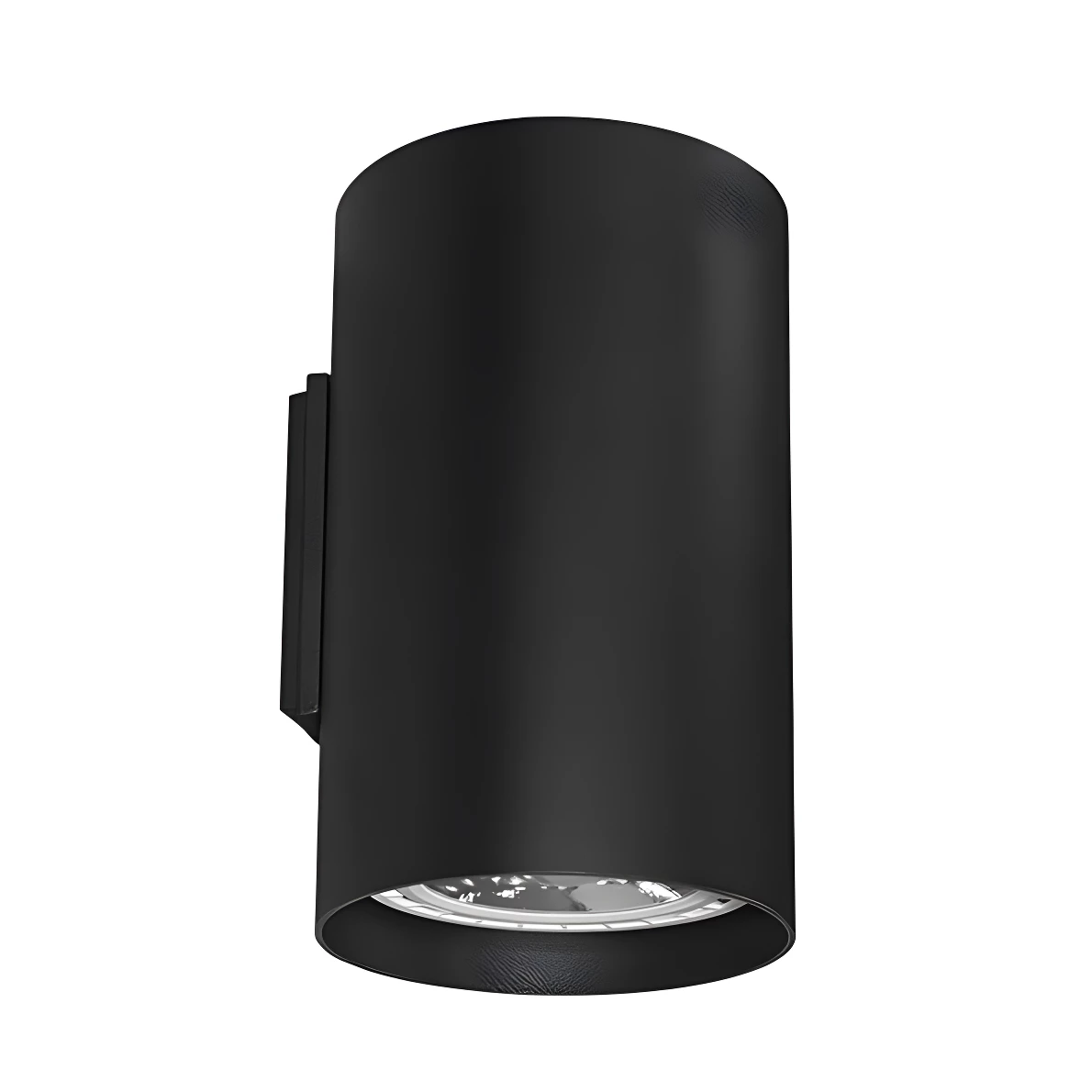 Czarny kinkiet Tube - 2 żarówki