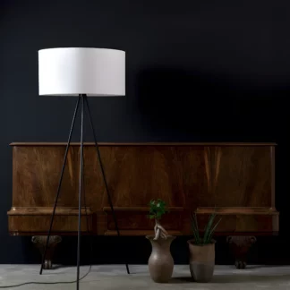 Lampa podłogowa Simple - kolor biały - LGH0521